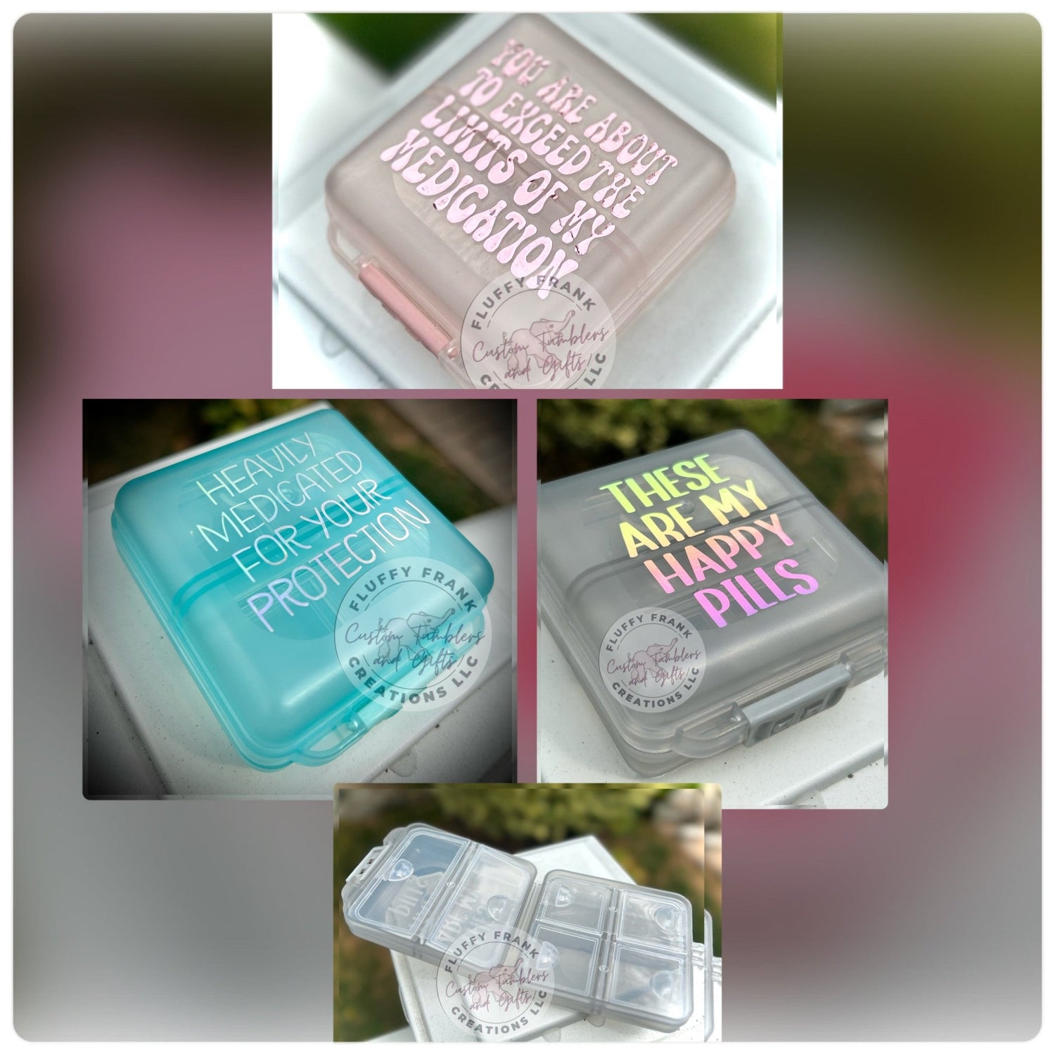 Pill Cases - FluffyFrankCreationsLLC
