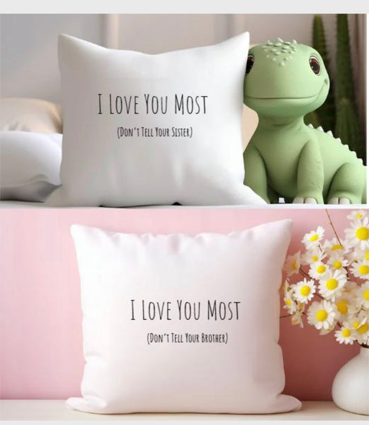 Favorite Sibling Throw Pillow