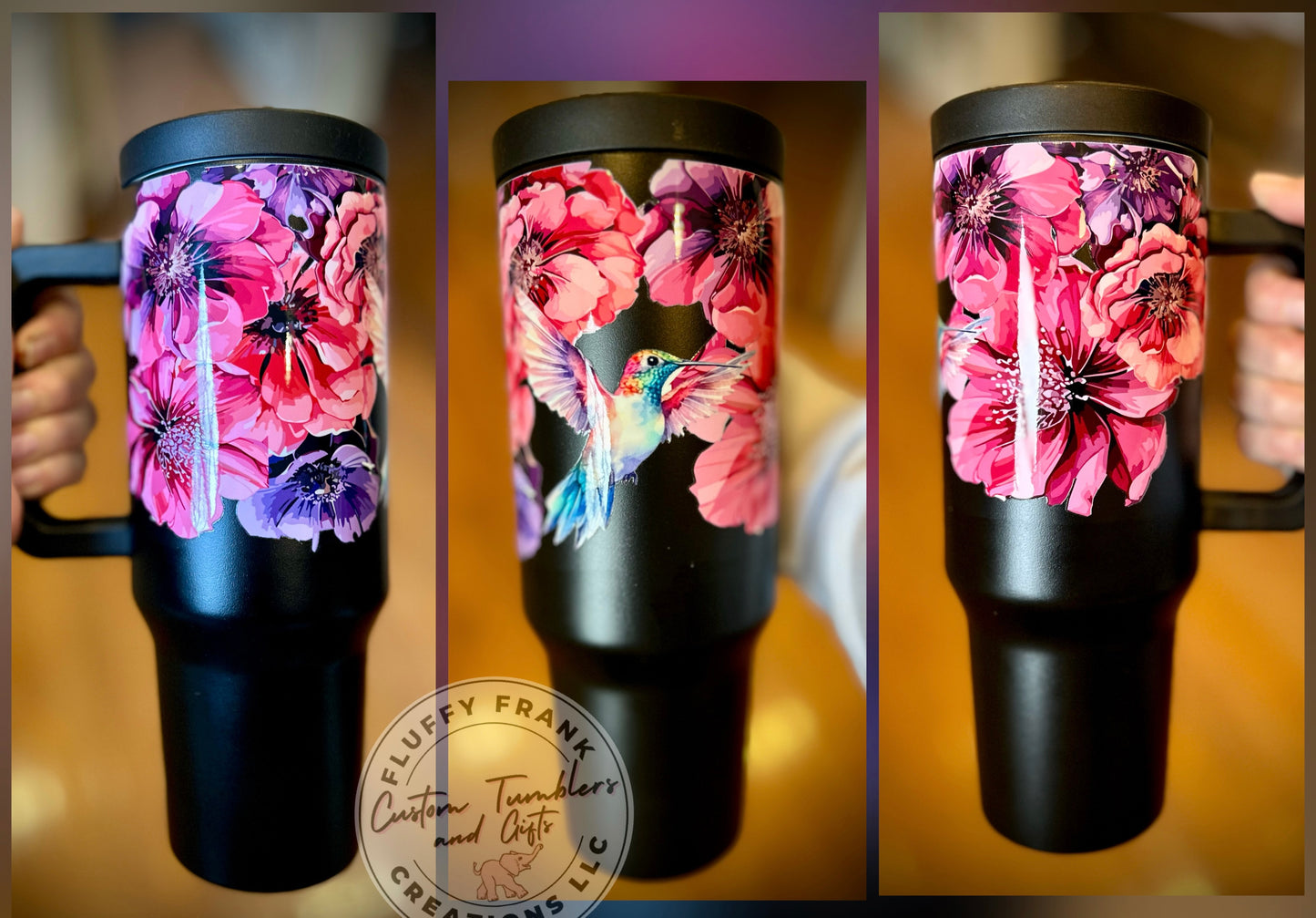 Hummingbird 40oz powder coated w/handle