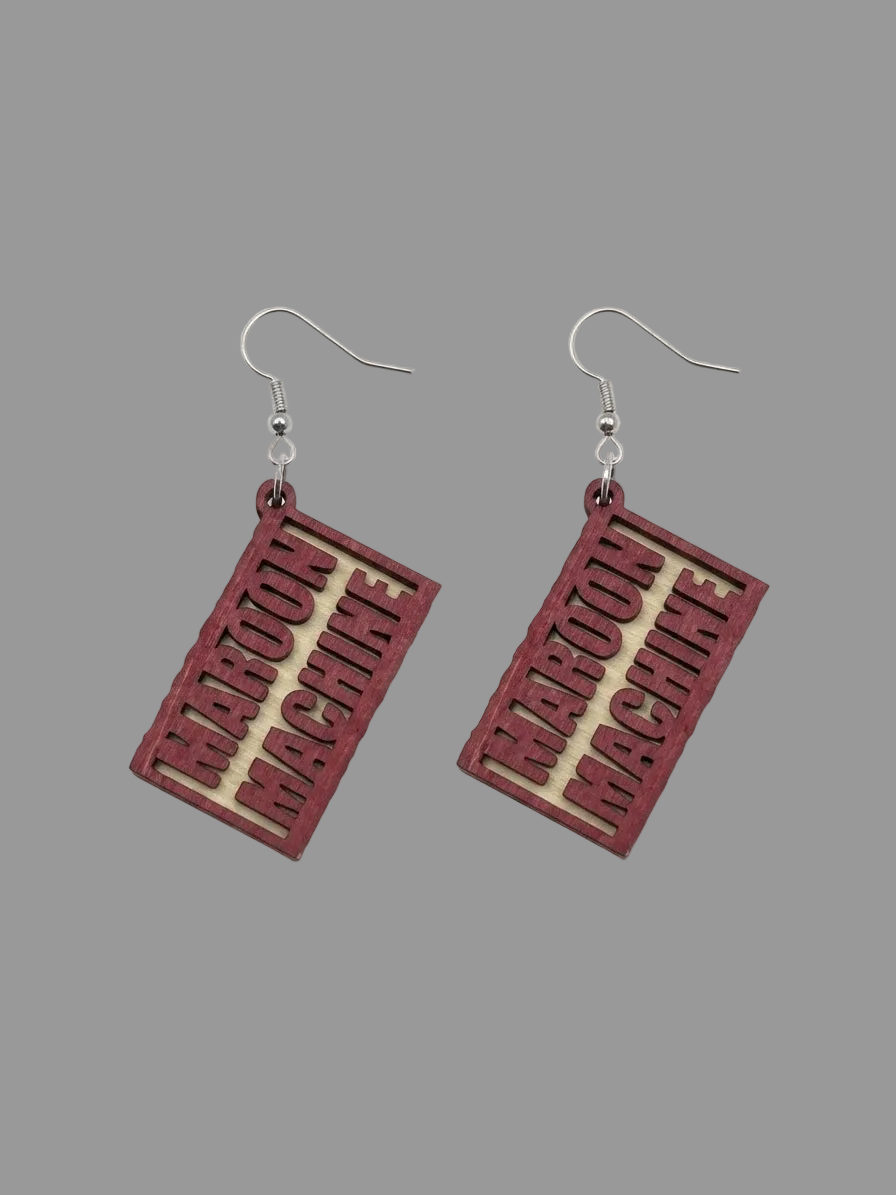 Maroon Machine Earrings