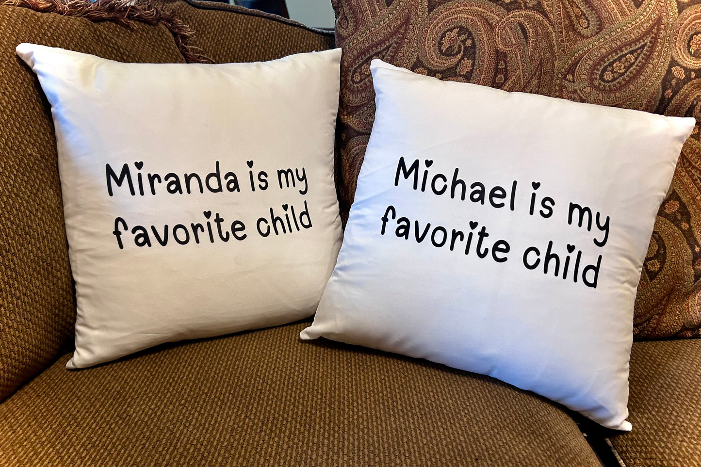 Favorite Child Throw Pillow