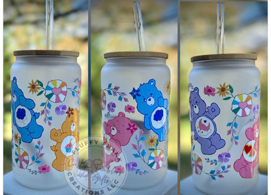 Nice Bears 16oz  glass