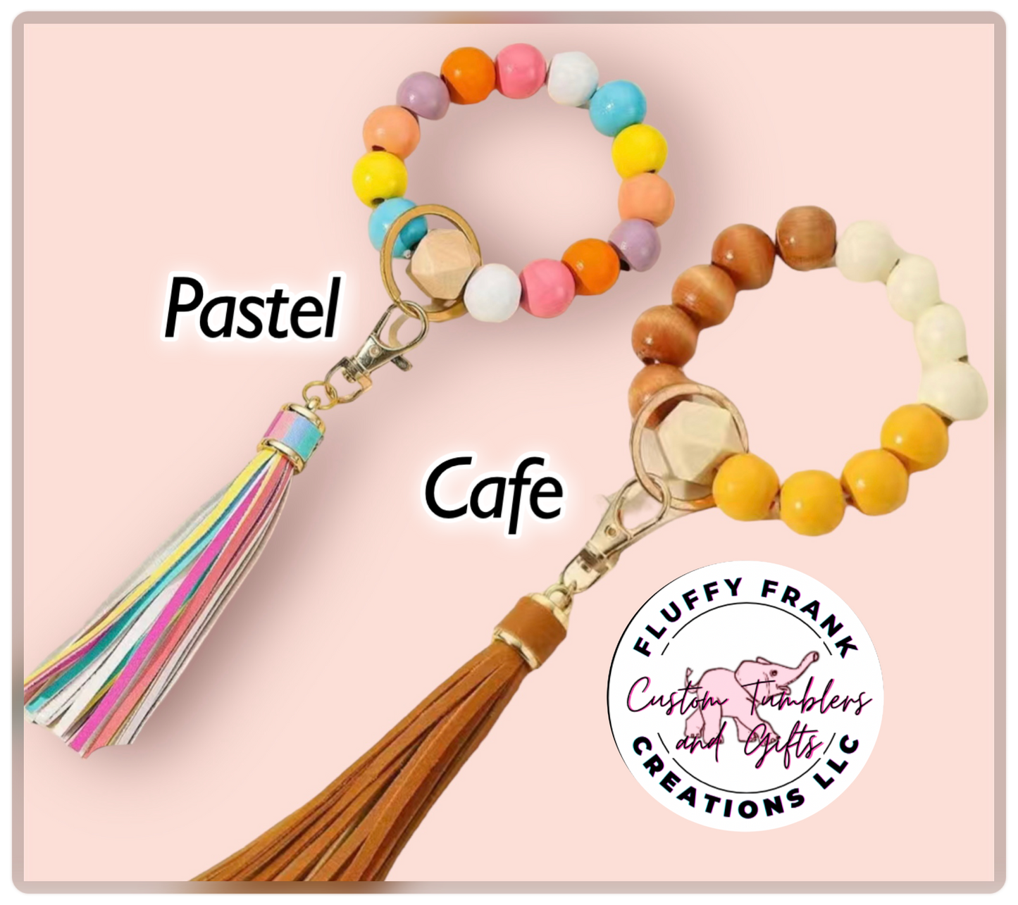 Silicone bead wristlet