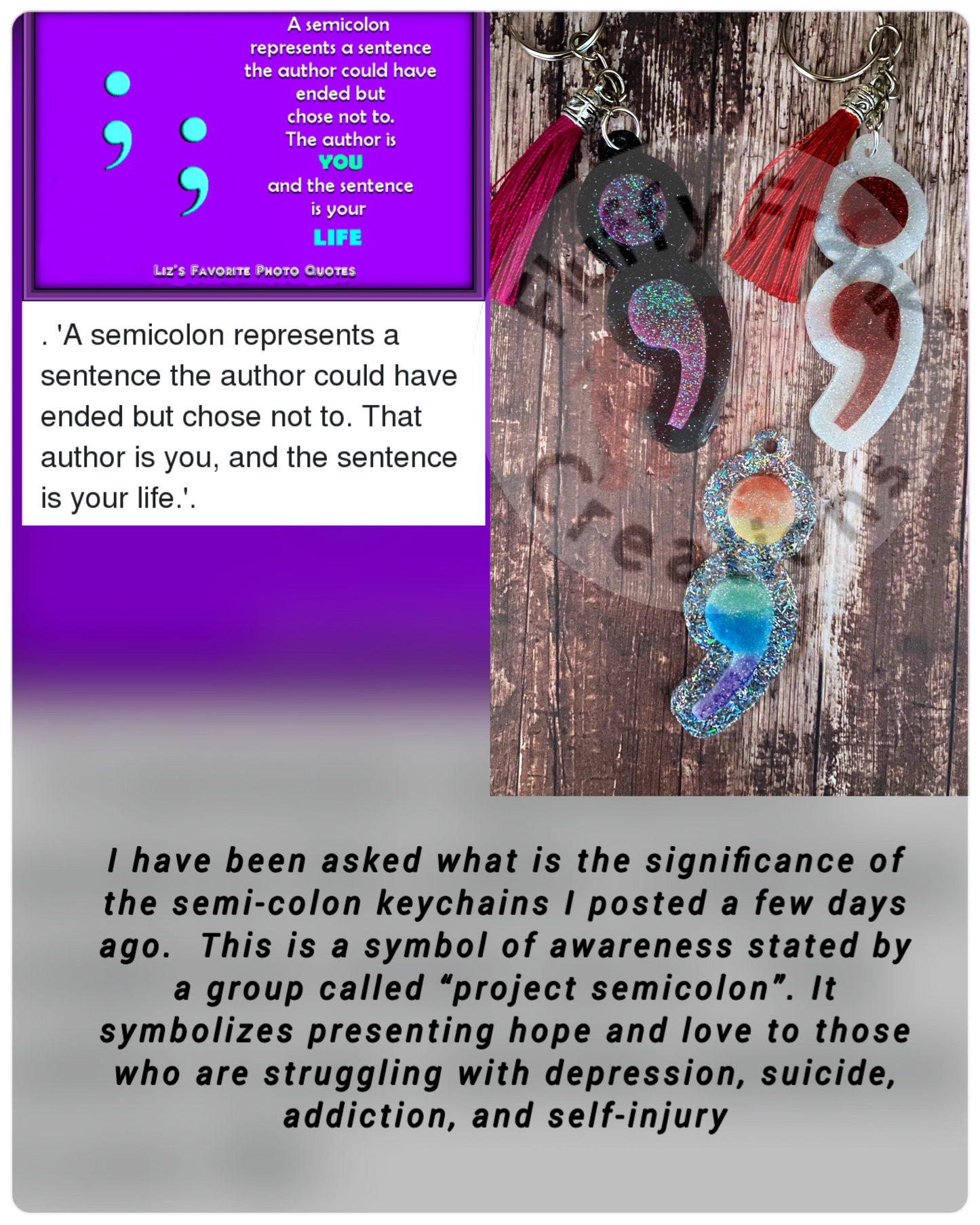 SemiColon Keychain