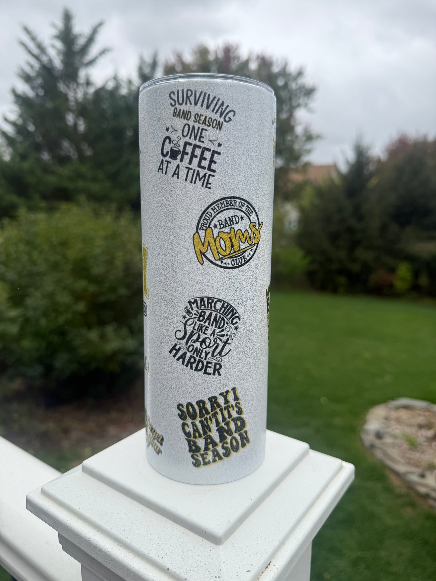 Band Mom 20oz Glitter Tumbler