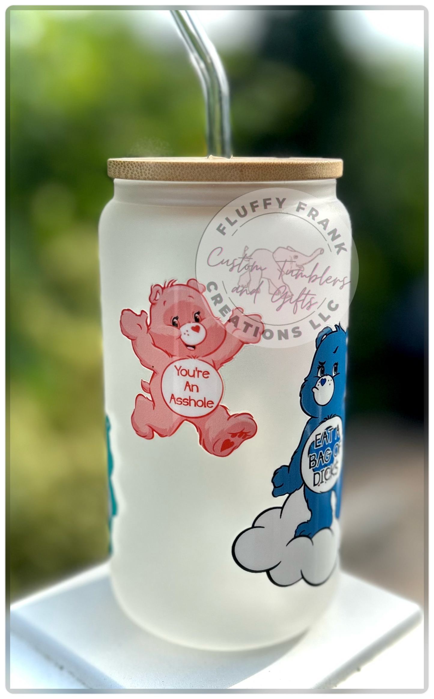 Naughty Bears 16oz glass