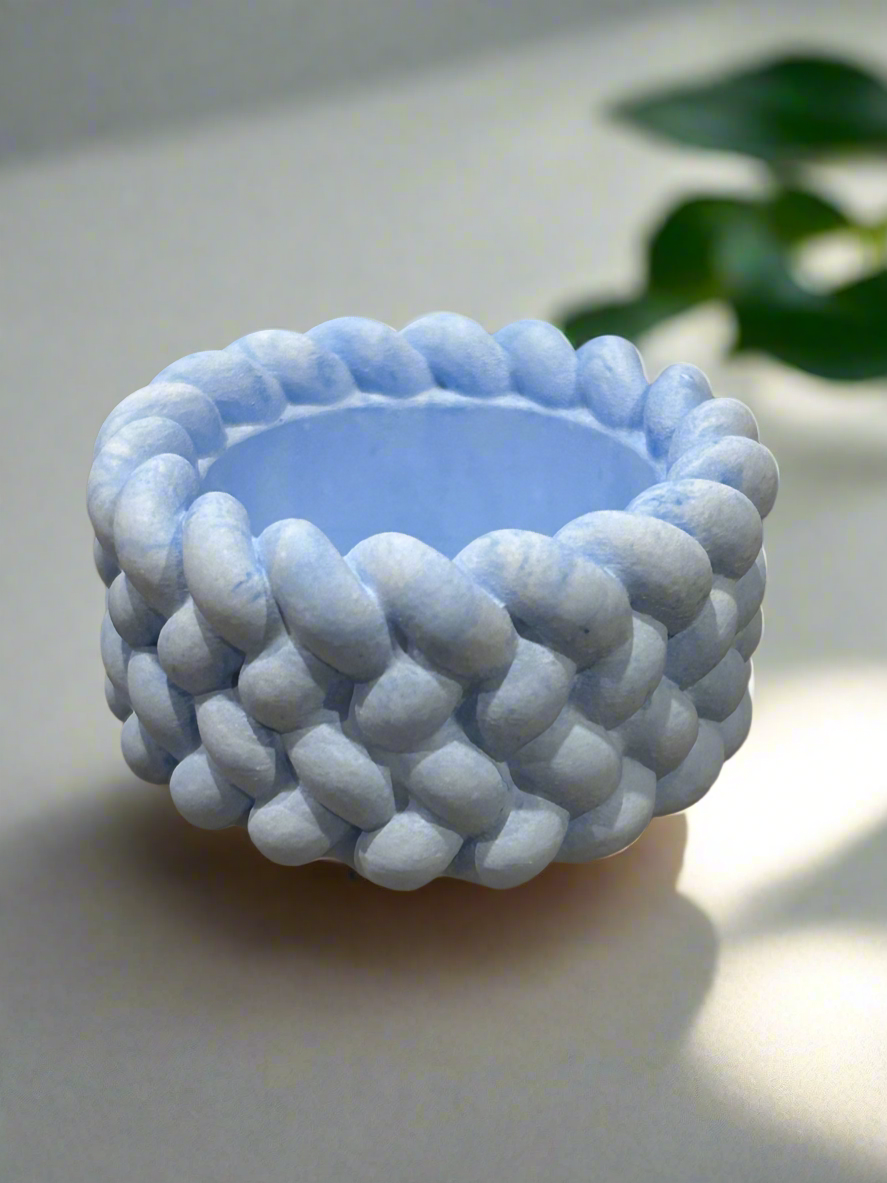 Pastel Tea Light holder. Eco resin, hand poured Trinkets