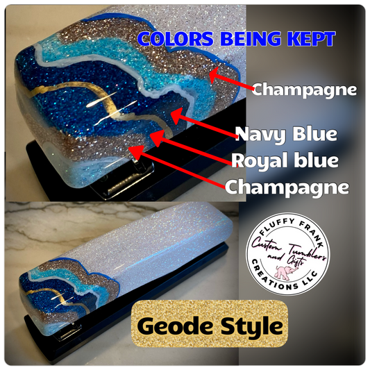 Custom Geode Desk Set