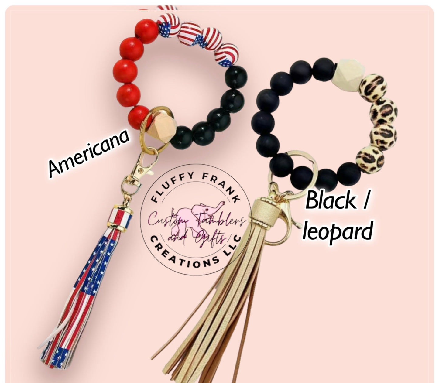 Silicone bead wristlet