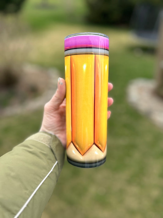 Puffy Pencil 20oz tumbler