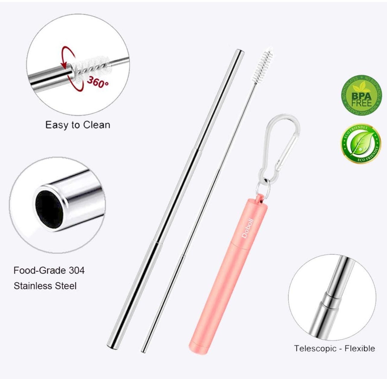 Portable straw - reusable!