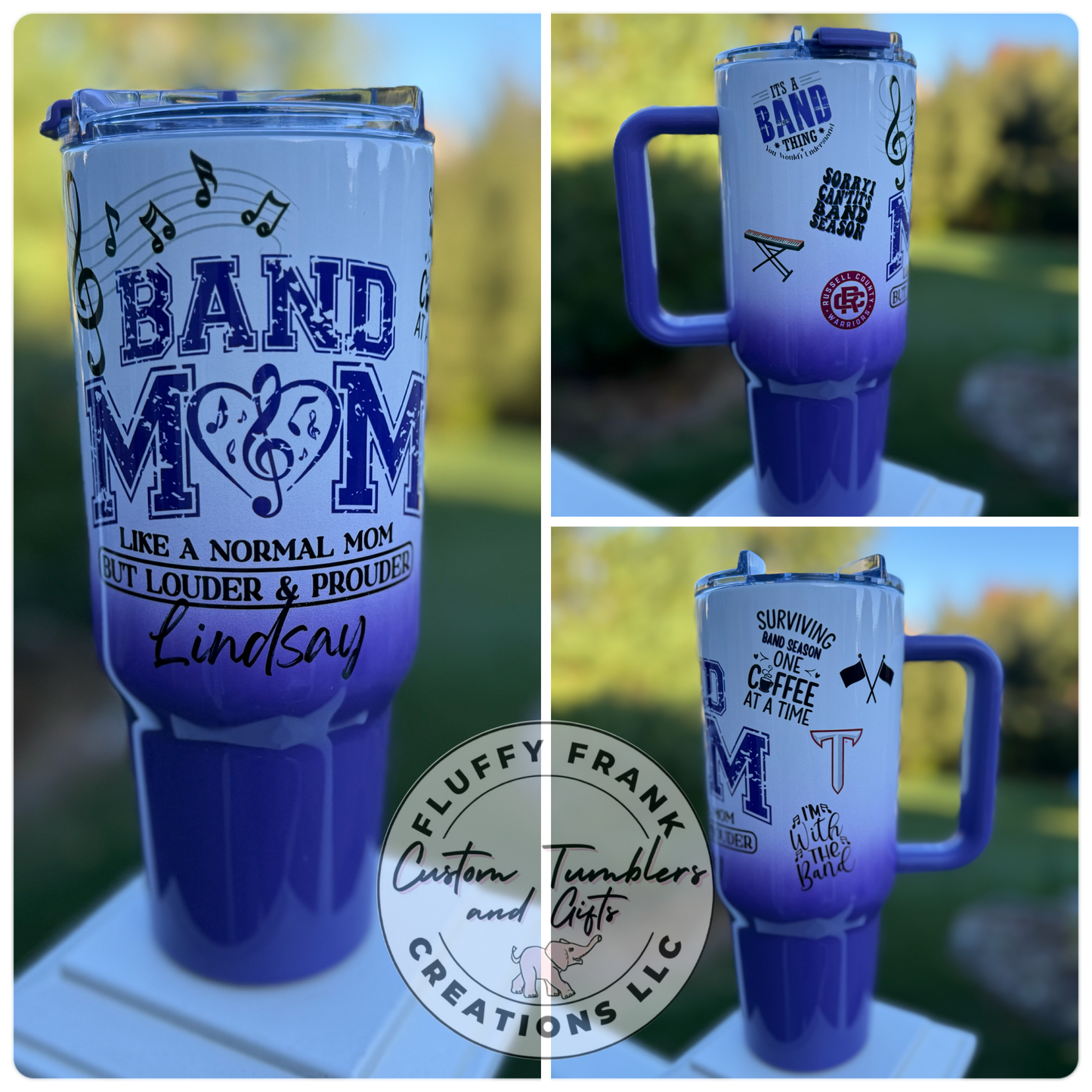 Band Mom Tumbler (game day edition - color)