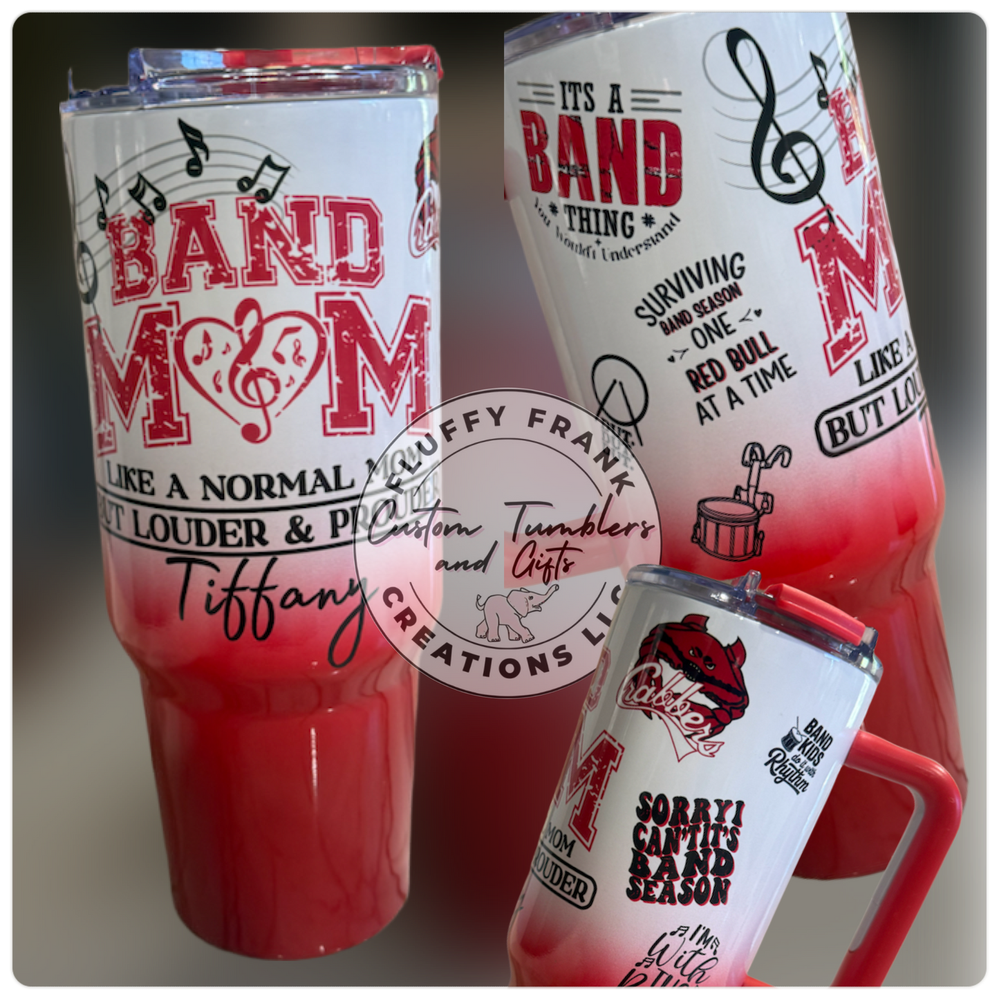 Band Mom Tumbler (game day edition - color)