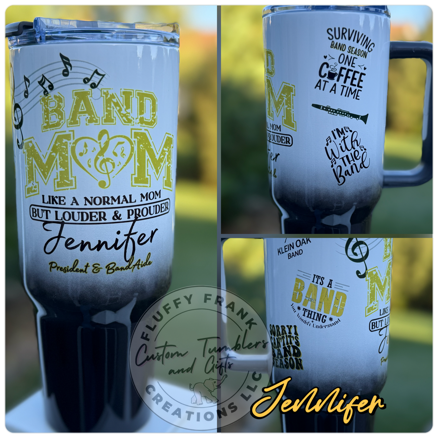 Band Mom Tumbler (game day edition - color)
