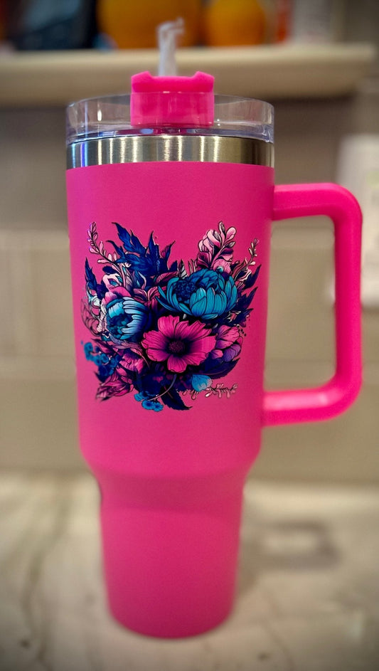 Bitchcraft 40oz hot pink - FluffyFrankCreationsLLC