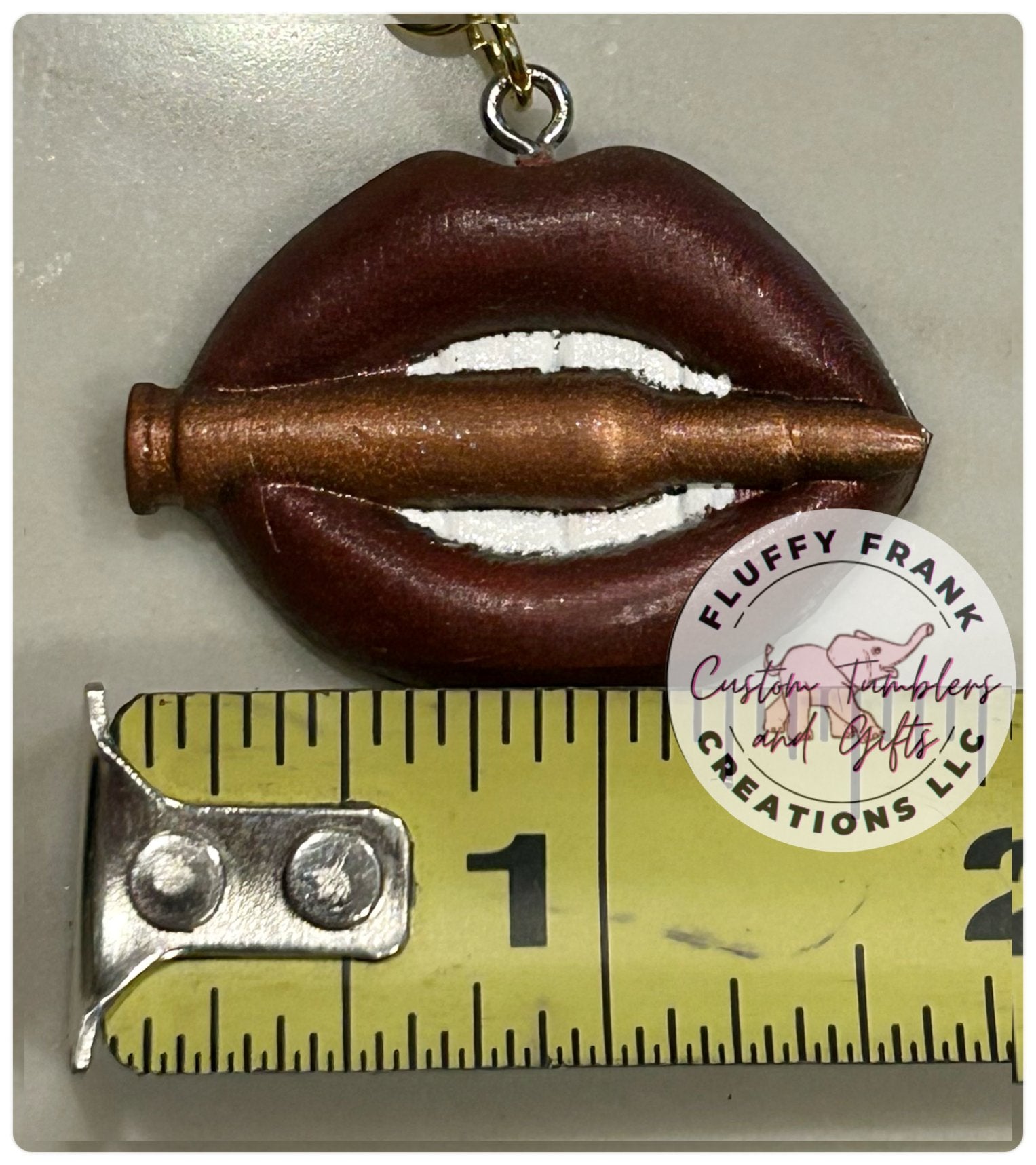 Bite Me Lips Keychain - FluffyFrankCreationsLLC