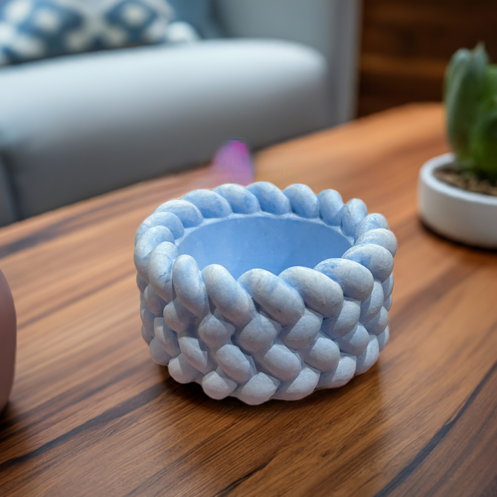 Pastel Tea Light holder. Eco resin, hand poured Trinkets