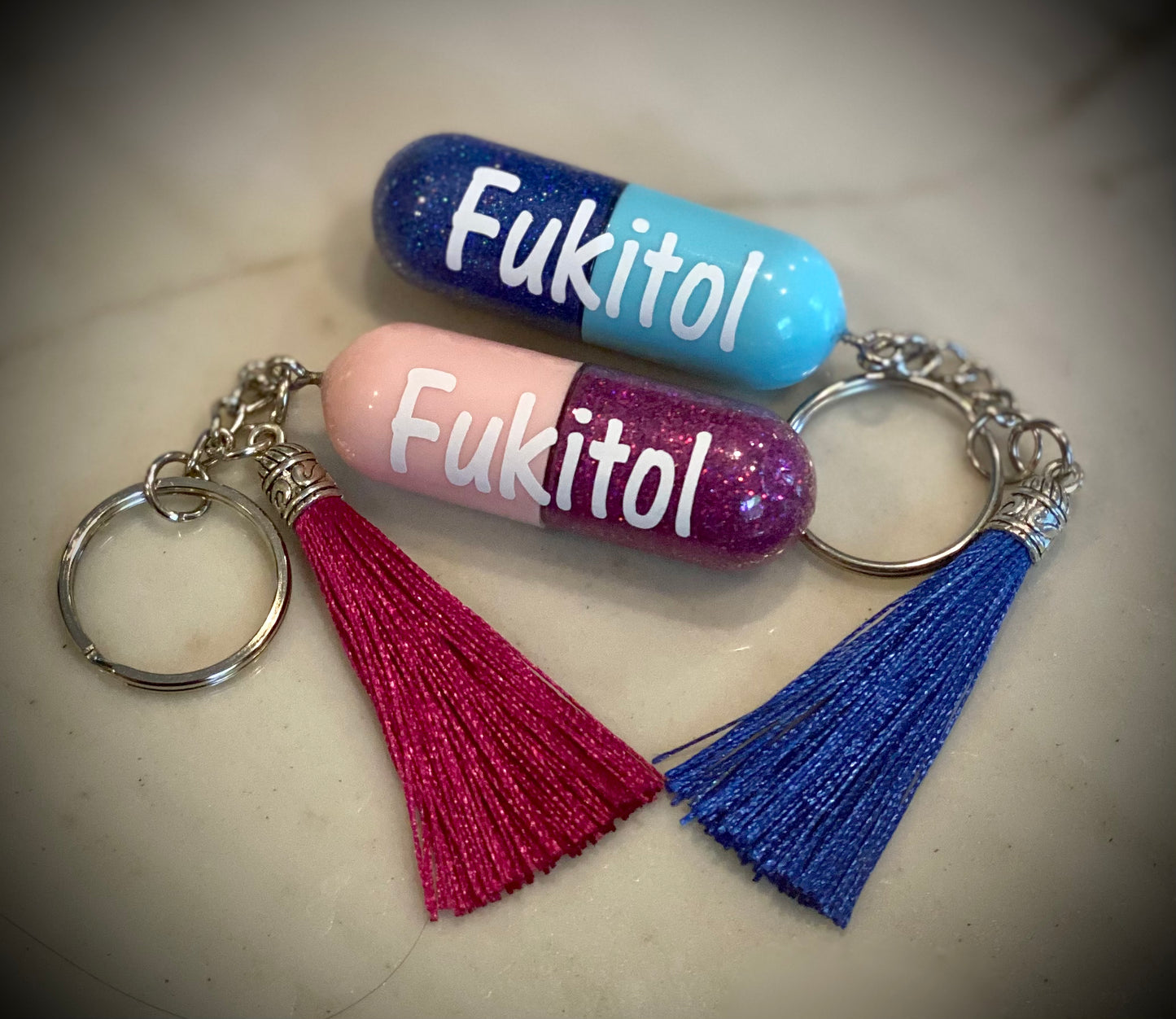 Fukitol capsule keychain