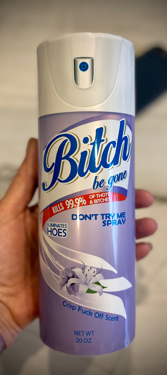 B**ch Be gone spray can tumbler (PLAIN)