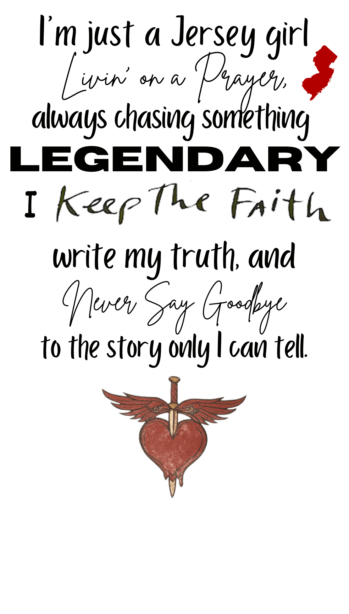 Jersey Girl Journal (Bon Jovi Inspired) - FluffyFrankCreationsLLC