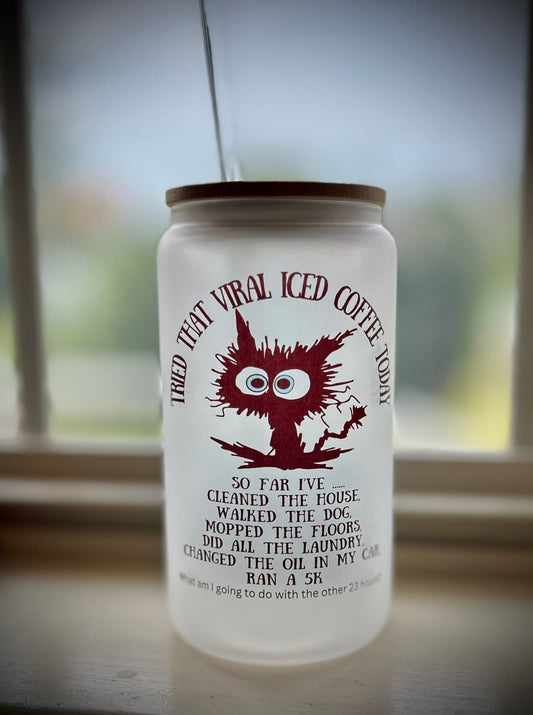 Over caffeinated Kitty - FluffyFrankCreationsLLC