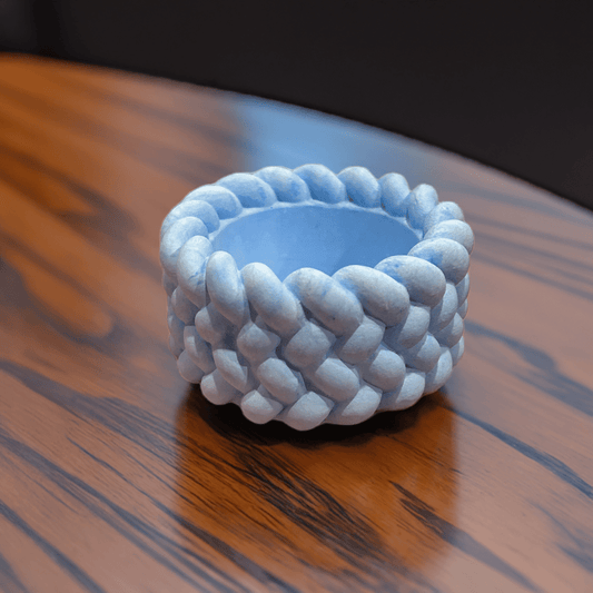 Pastel Tea Light holder. Eco resin, hand poured Trinkets - FluffyFrankCreationsLLC