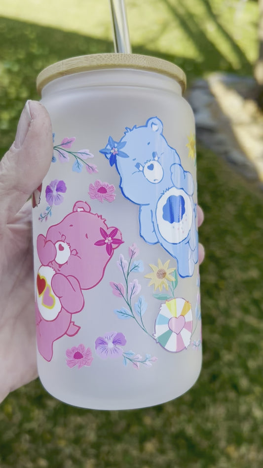 Nice Bears 16oz  glass