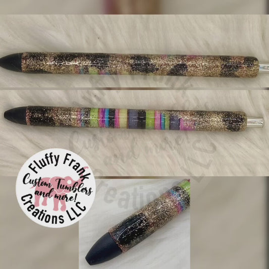 Serape leopard pen
