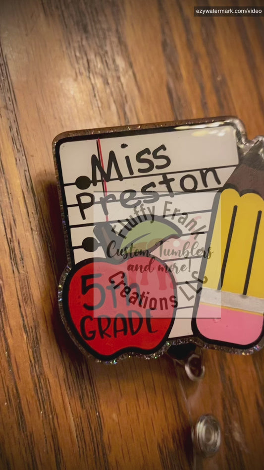 Teacher Badge Reel