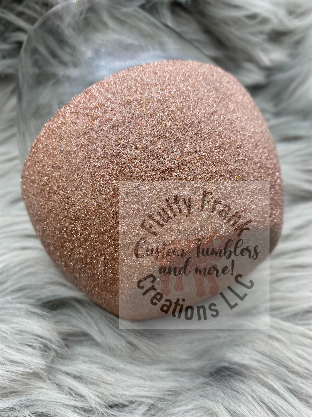 Leopard opal wine glass