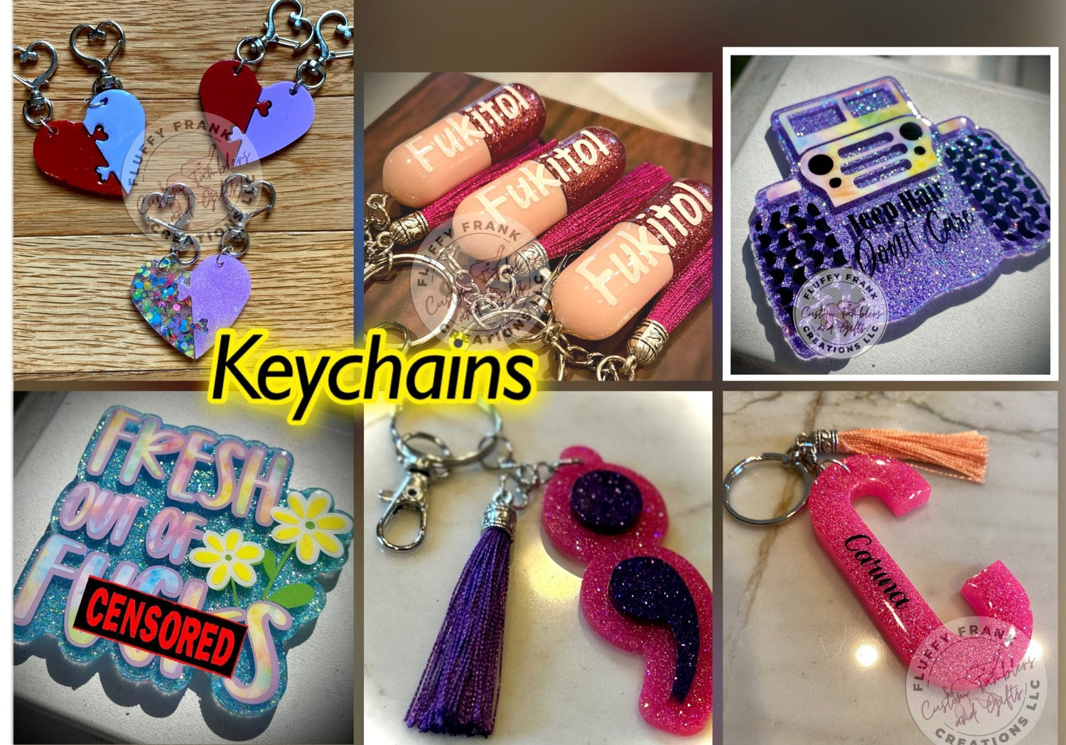 Keychains - FluffyFrankCreationsLLC