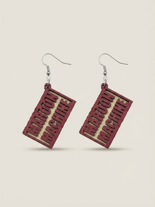 Maroon Machine Earrings
