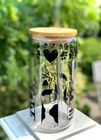 Cat Paw 16oz Glass (clear)