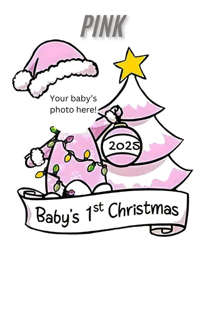 Baby's First Christmas Ornament - use your photo