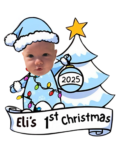 Baby's First Christmas Ornament - use your photo