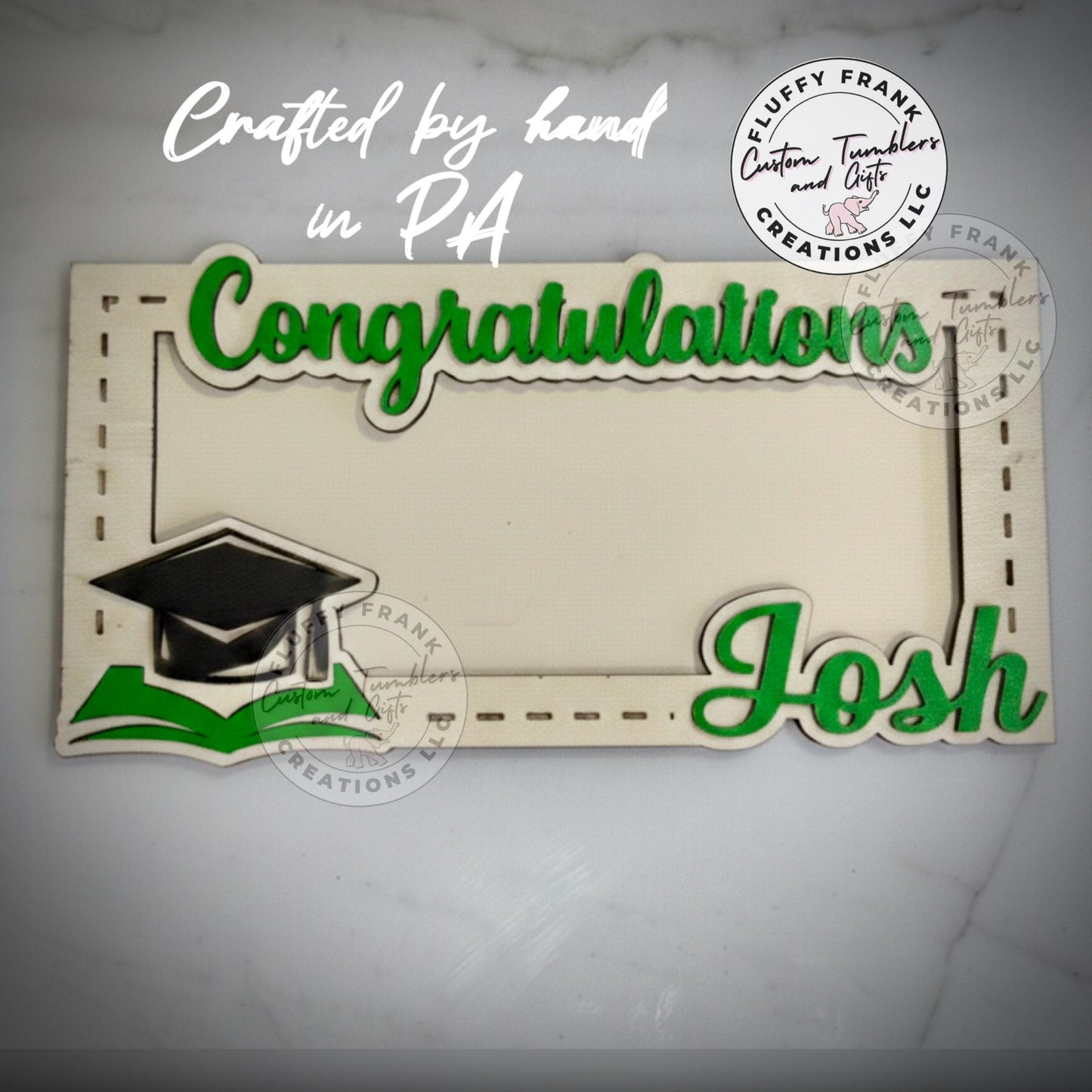 Custom Graduation Money Holder | Personalized Wood Grad Gift with Name | Class of 2026 Cash Keepsake