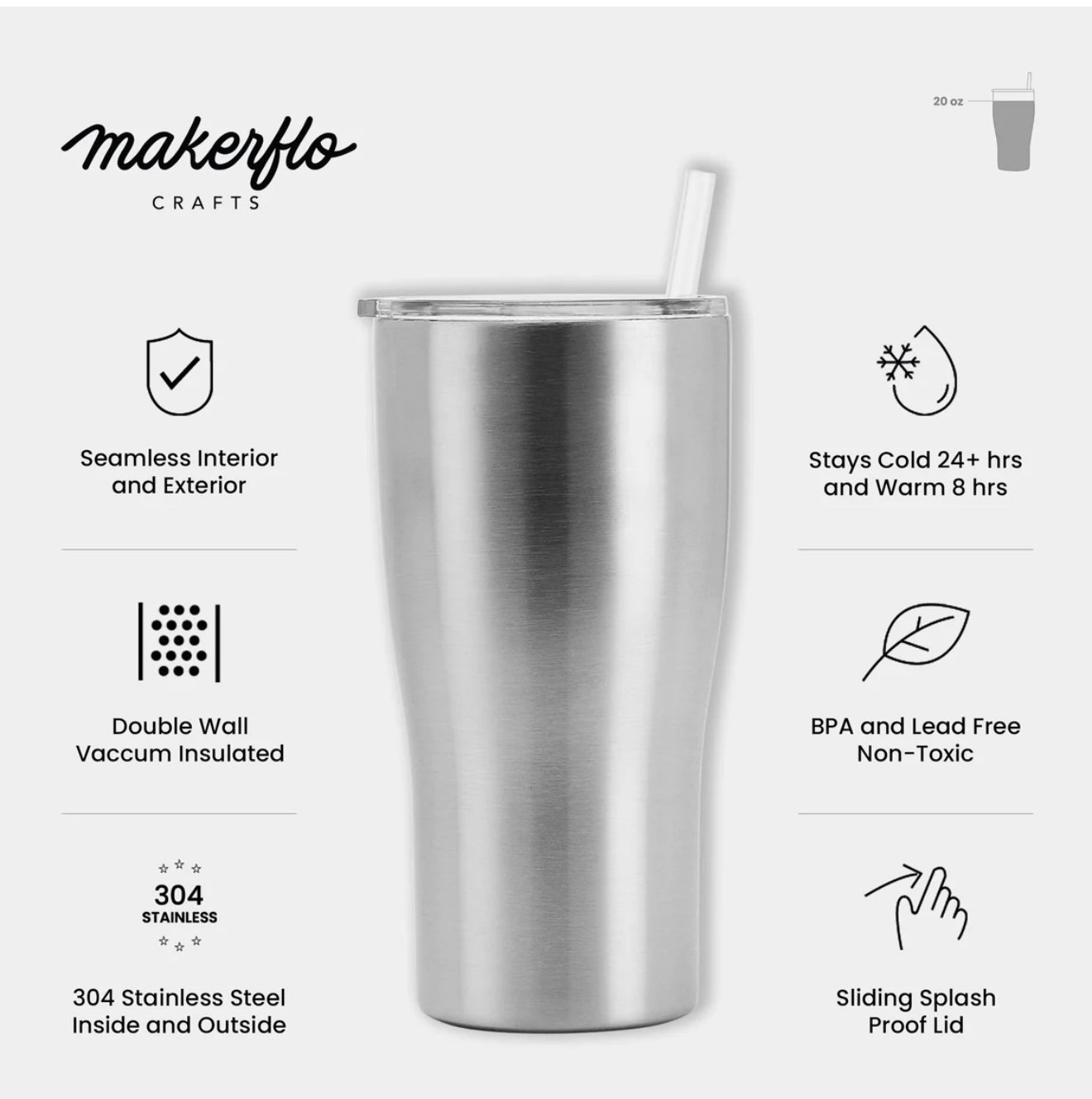 20oz Curved MakerFlo - FluffyFrankCreationsLLC