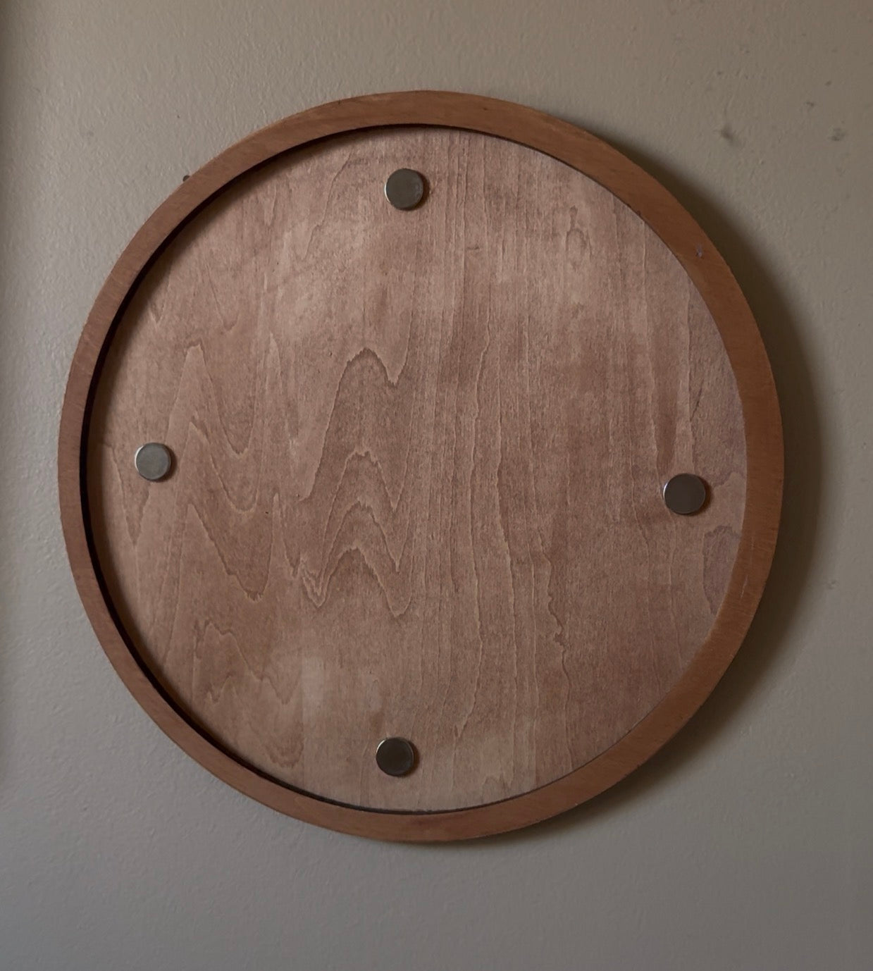 Handmade Layered Wood Beach Sign | 10” Round Interchangeable 3D Coastal Wall Art | Basswood Ocean Decor