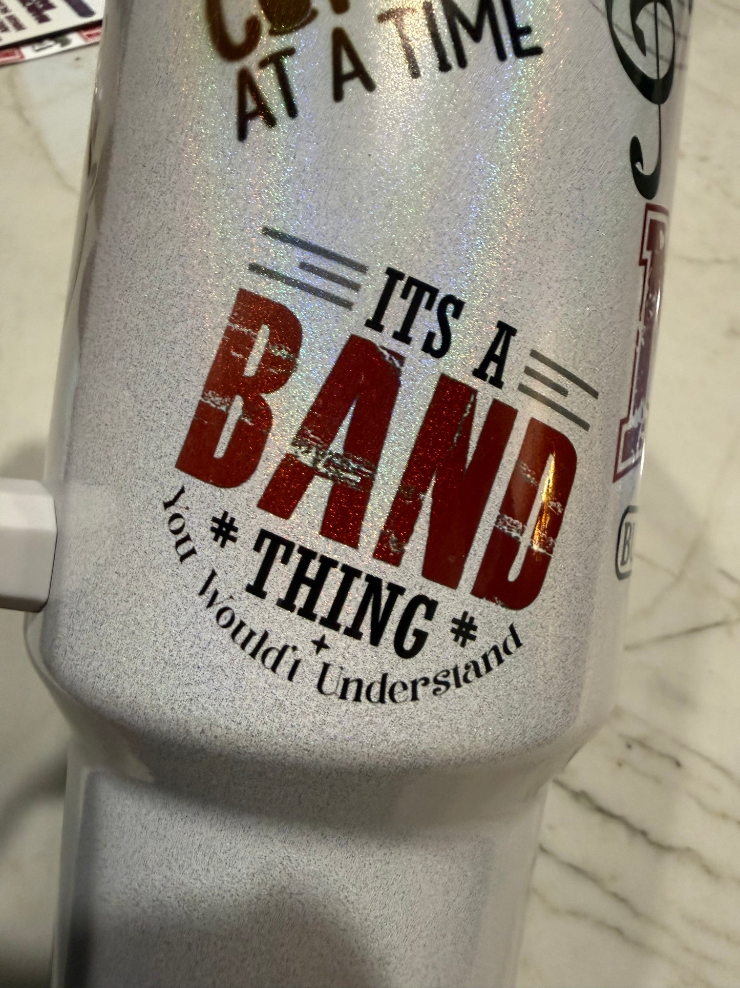 Band Mom Tumbler (game day edition - color)