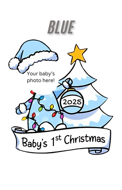 Baby's First Christmas Ornament - use your photo