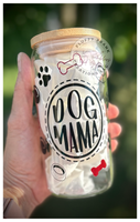 Dog Mama 16oz Beer Can Glass