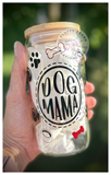 Dog Mama 16oz Beer Can Glass