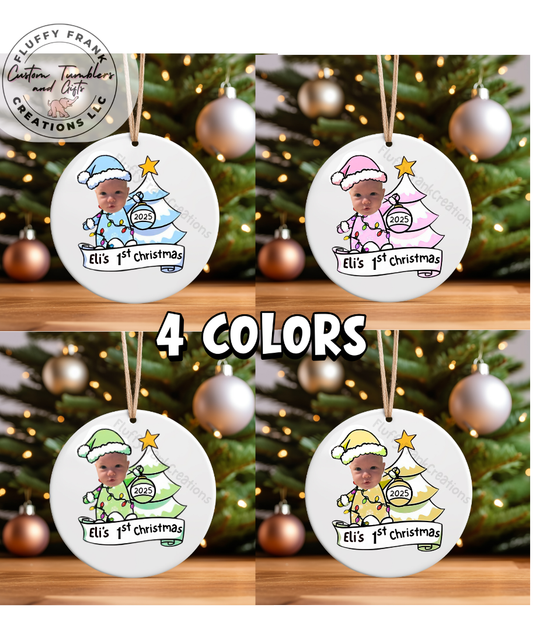 Baby's First Christmas Ornament - use your photo