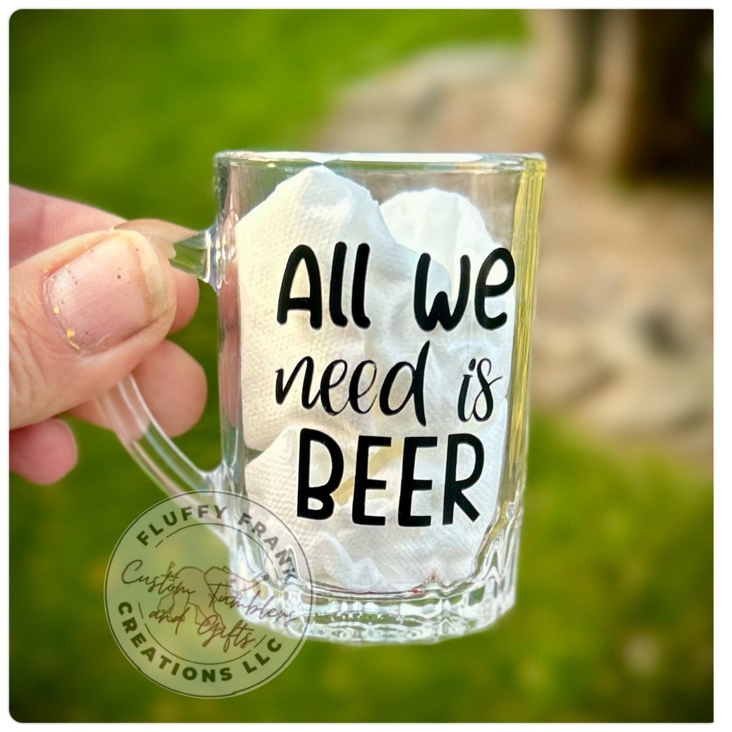 3oz beer mug shot glasses - FluffyFrankCreationsLLC