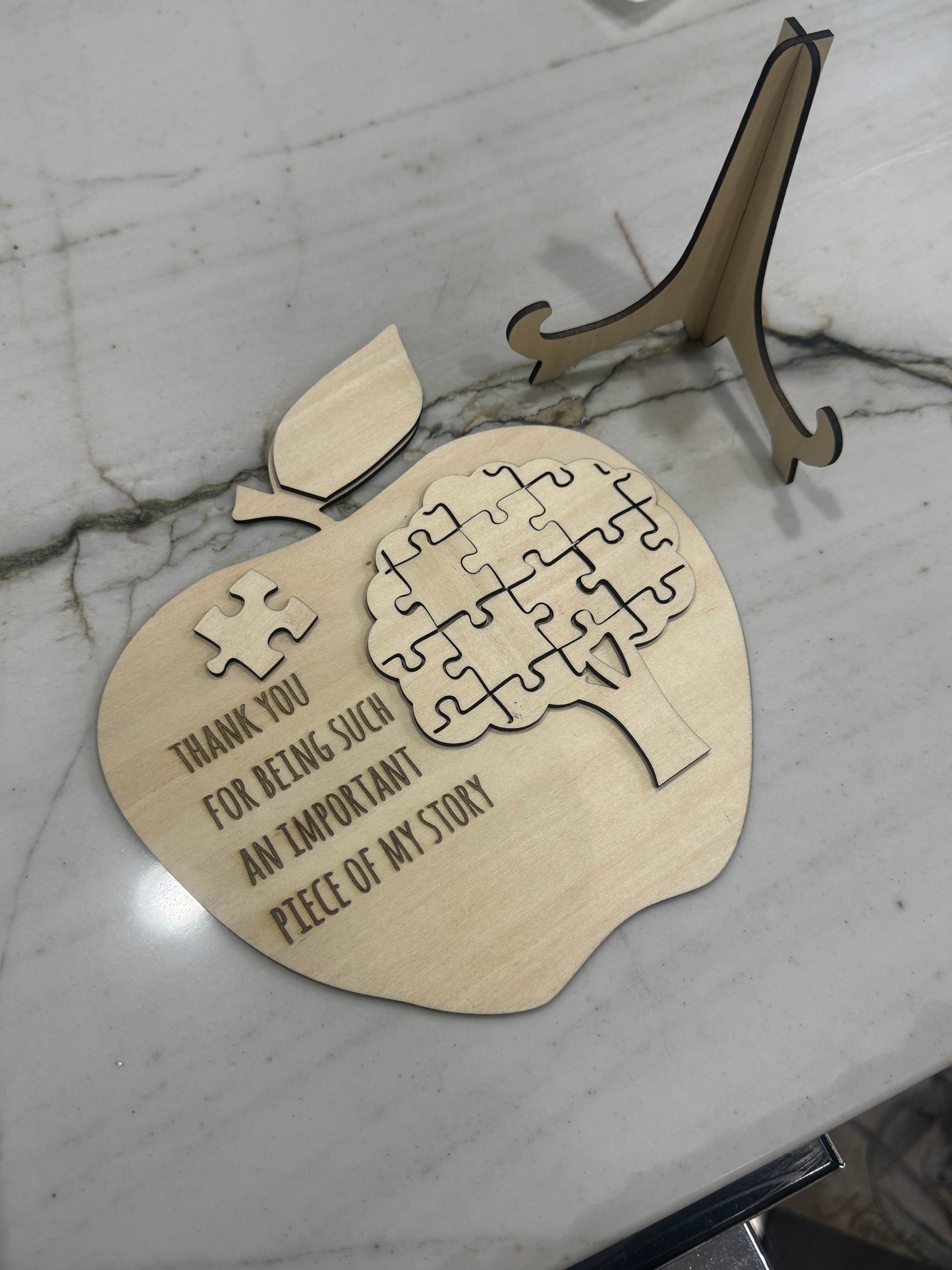 🍎 Apple Puzzle Teacher Appreciation Gift