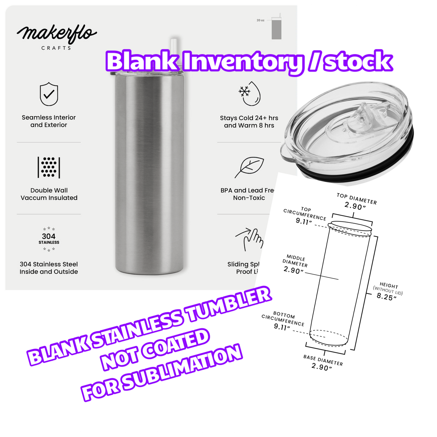 20oz straight skinny-MakerFlo