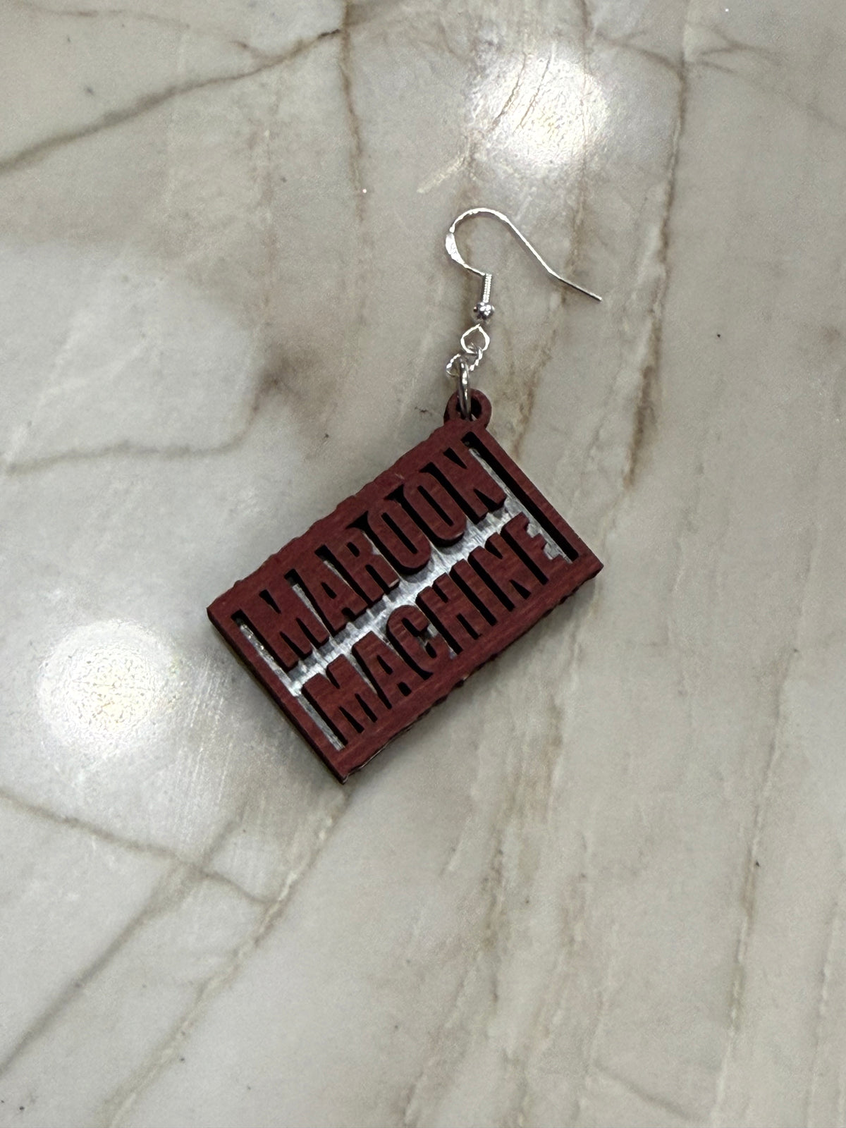 Maroon Machine Earrings