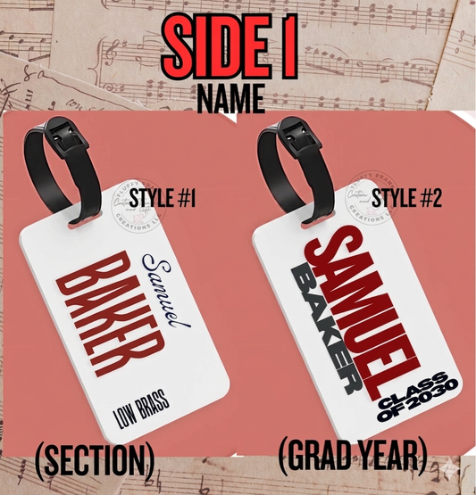 Personalized Bag & Instrument Tag – Custom Aluminum Luggage Tag