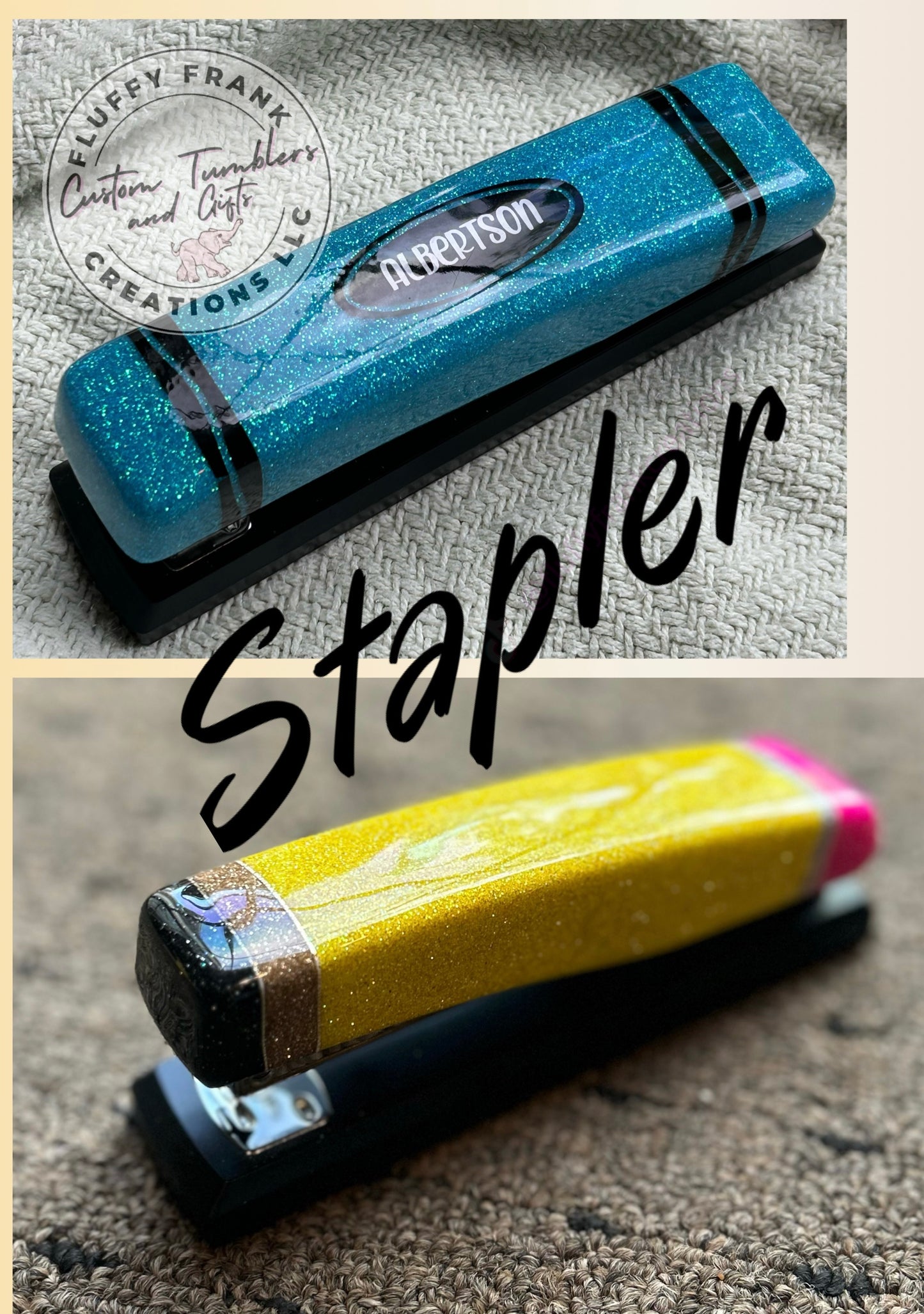 Crayon /pencil themed desk items