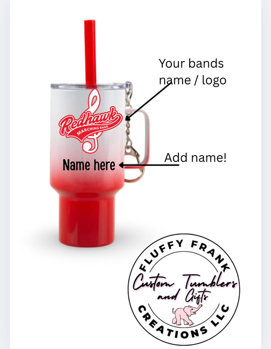 Mini tumbler keychain (band edition)